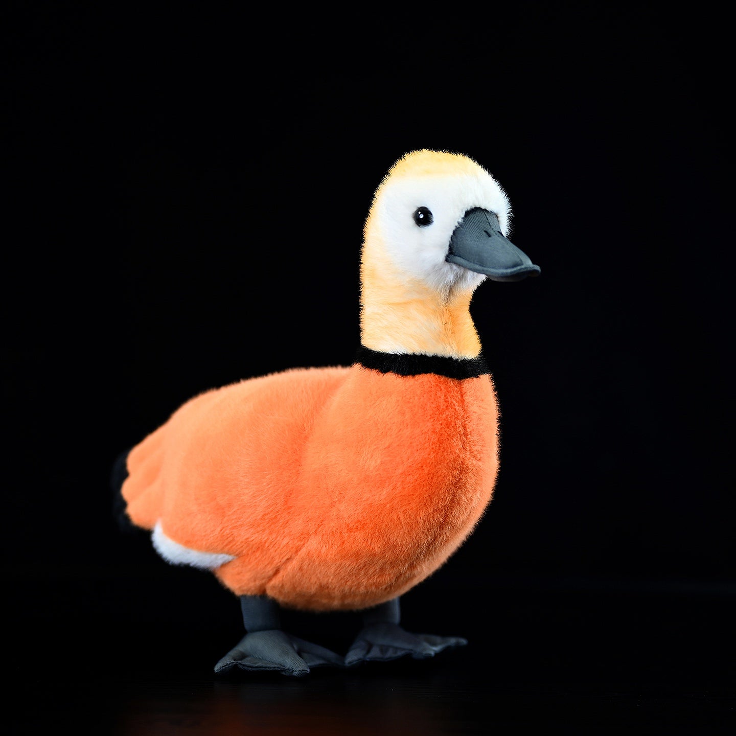 Realistic Red Duck Plush Toy, 28 cm Height and 30 cm Length