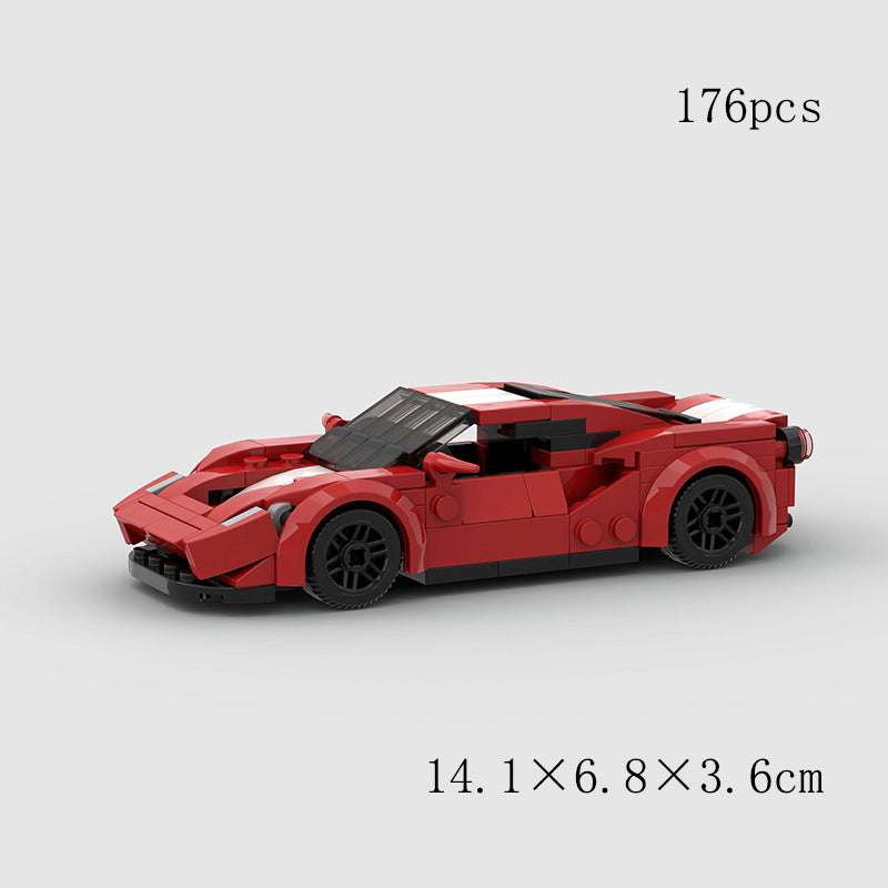 Red Supercar Mini Building Blocks (176 pcs)