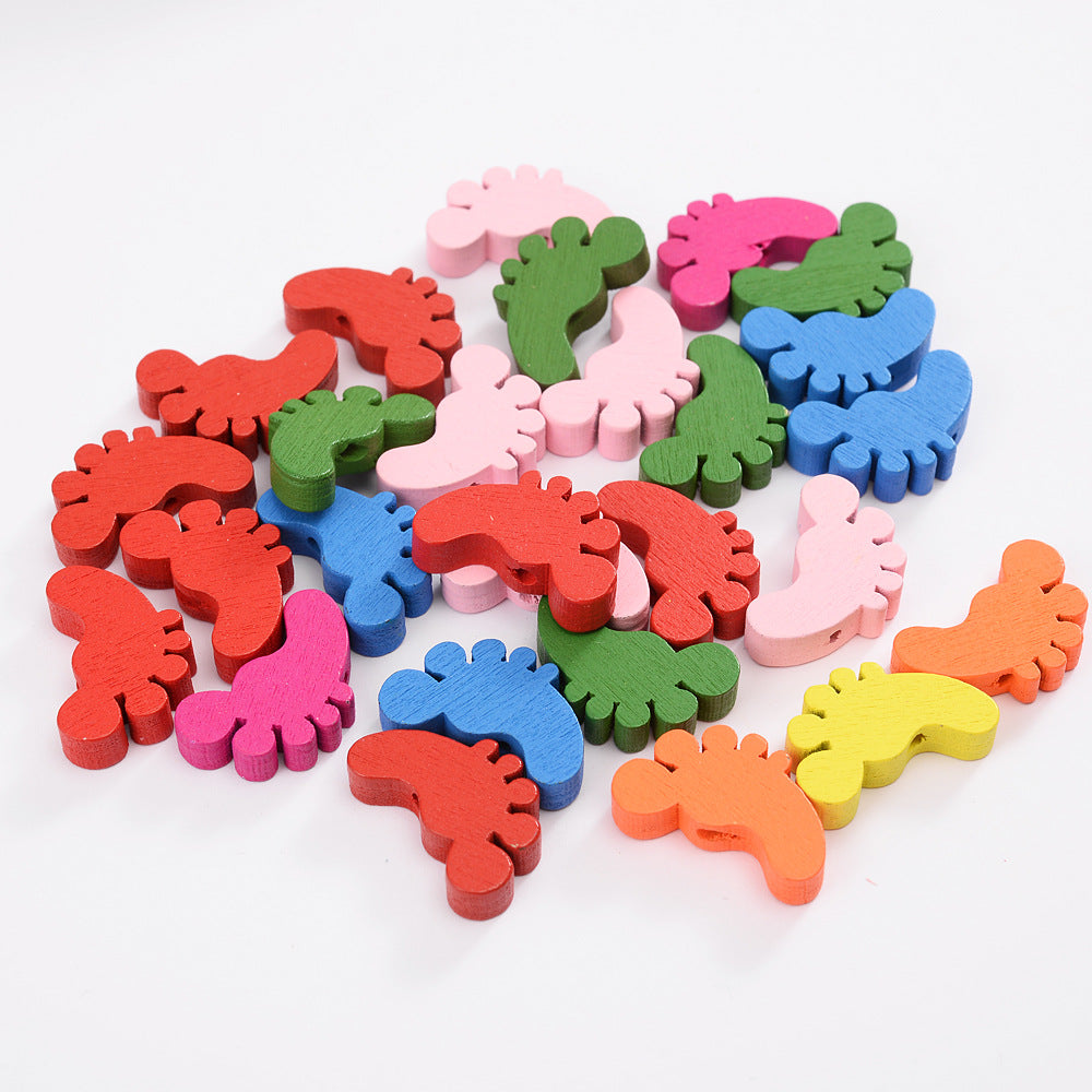 Colorful foam animals on a white background