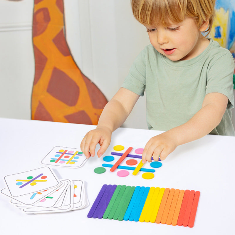 Rainbow Stick Early Education Thinking Puzzle (3 Models)