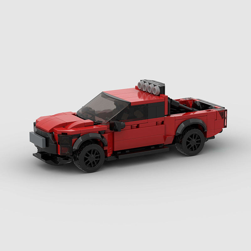 Small Particle Off-Road Vehicle – 318-Piece Building Blocks (Red)