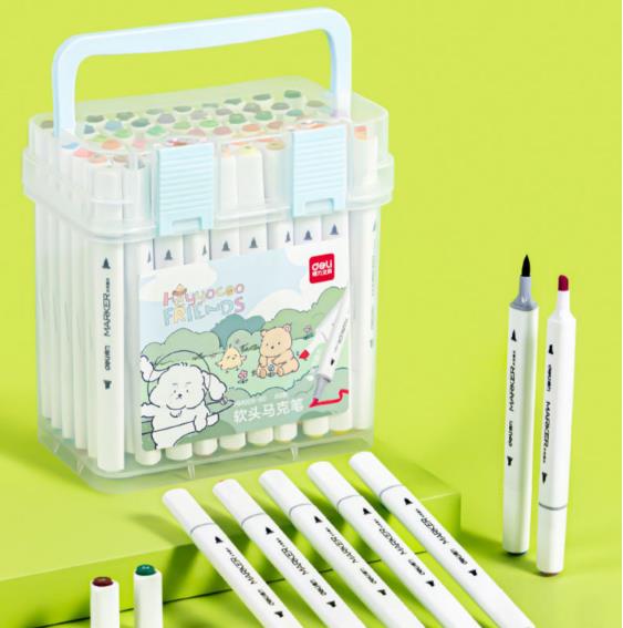 Quick-dry Opaque Dual-tip Watercolor Brush Pens Set (12-60 pcs)