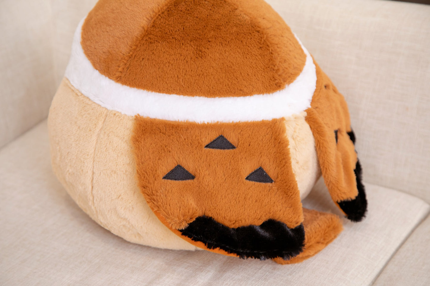 Cute Spherical Sparrow & Crow Plush Cushion Pillow (35/40 cm)