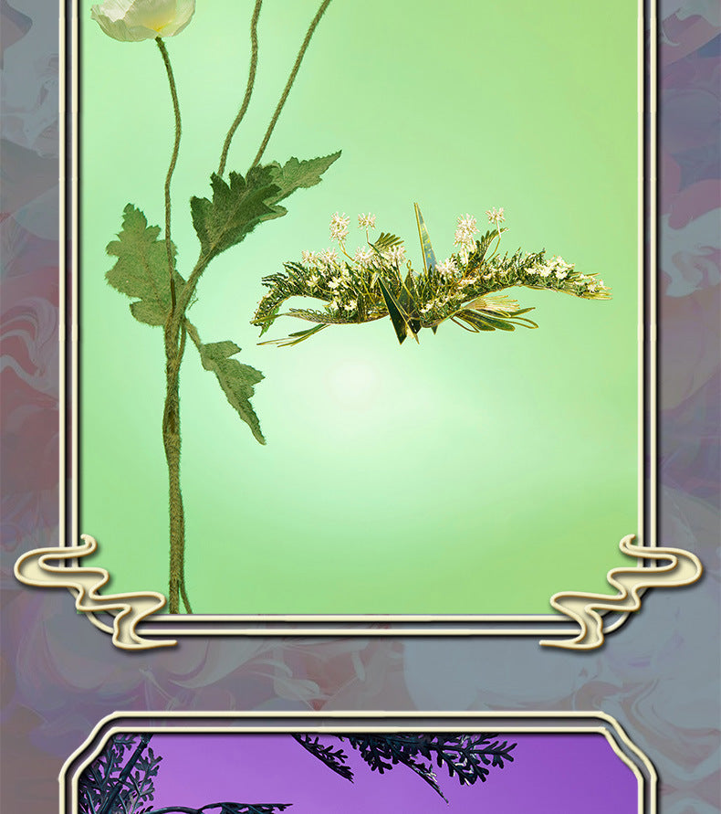 Flower Crane 3D Metal Puzzle with LED – 4 Styles