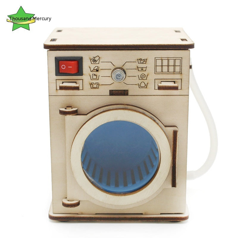 DIY Wooden Washing Machine Model No. 3 – Working Drum STEM Kit