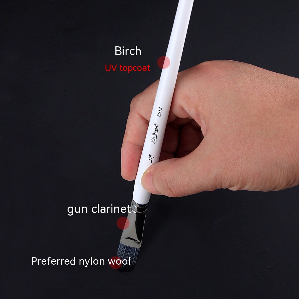 12-Piece Nylon Paint Brush Set for Watercolor, Acrylic and Oil