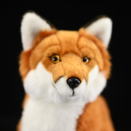 Realistic Red Arctic Fox Plush Toy – 27 cm Soft Cuddle Buddy
