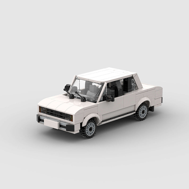 Classic Lada-Style Sedan 8-Stud Building Blocks (18×8×6.8 cm)