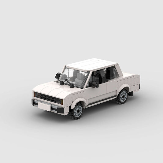 Classic Lada-Style Sedan 8-Stud Building Blocks (18×8×6.8 cm)