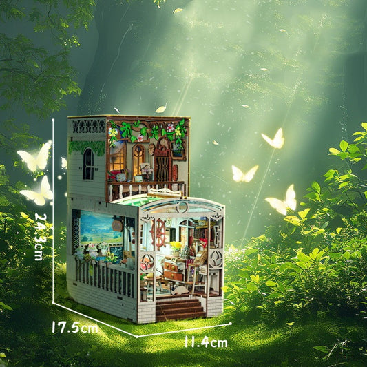 3D Wooden DIY Book Nook - Warm Yang Whisper -  Kit with LED