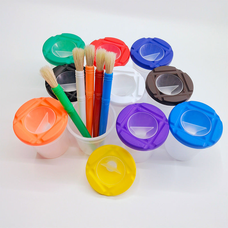 Anti-Spill Brush Cleaning Cup for Kids and Artists