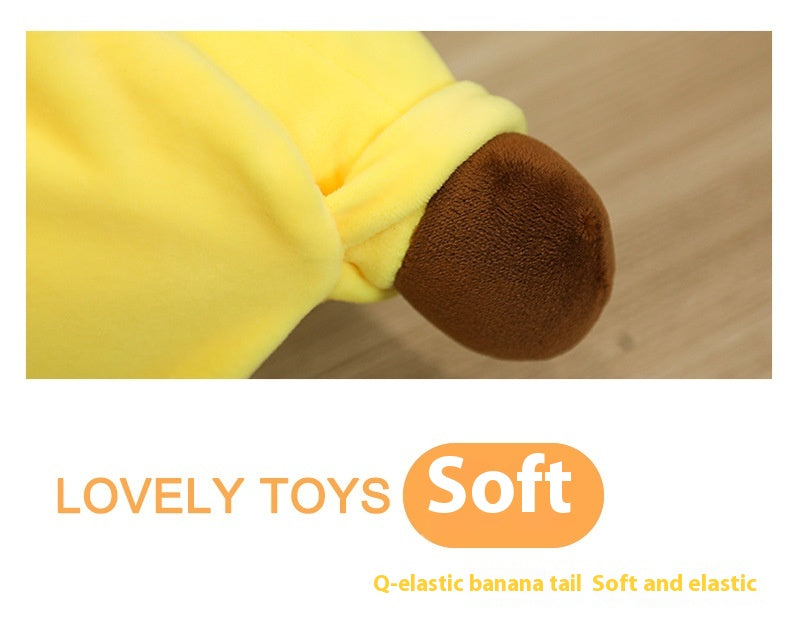 Banana Plush Pillow Cushion – Cute Face Hugger in 40, 60, 80 cm