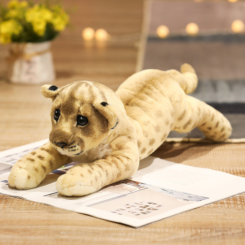 Realistic Tiger, Leopard and Lion Plush Toys – 38/48/58 cm