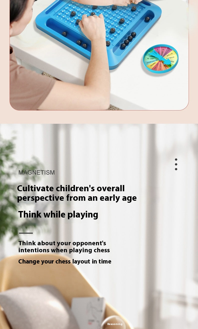 Magnetic Battle Board Game with Penalty Spinner for Kids & Family