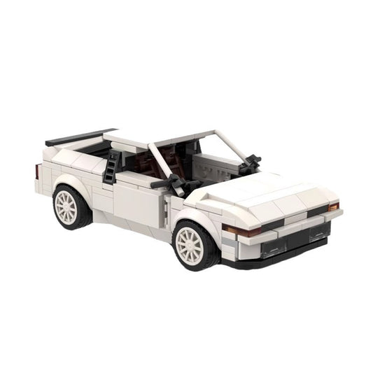 Retro 1988 SE Coupe Building Blocks Car (8-stud Model)