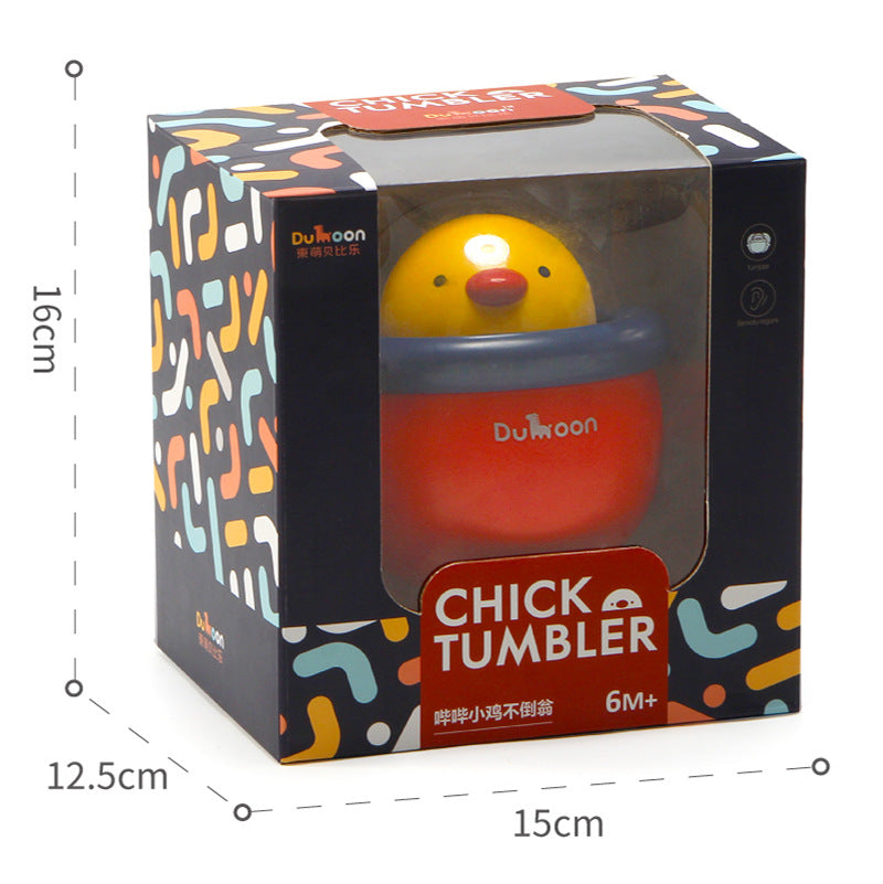 Cute Chick Tumbler Rattle with Soft Bell - Early Learning Toy