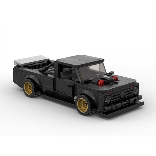 8-Stud Black Street Truck Building Blocks Set (325 pcs)