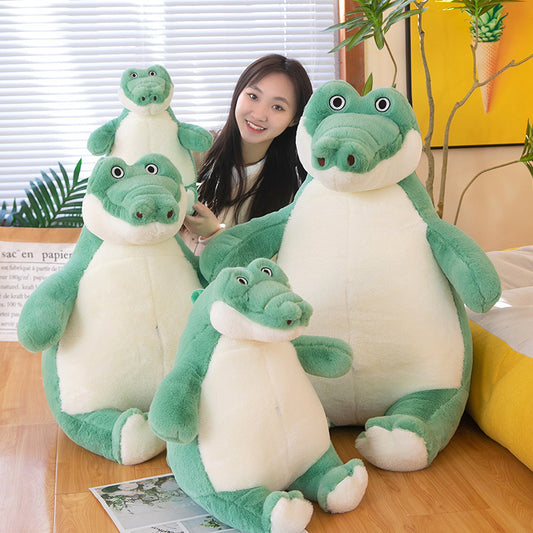 Lazy Crocodile Plush Pillow - Giant Huggable Toy (45/60/80/100 cm)