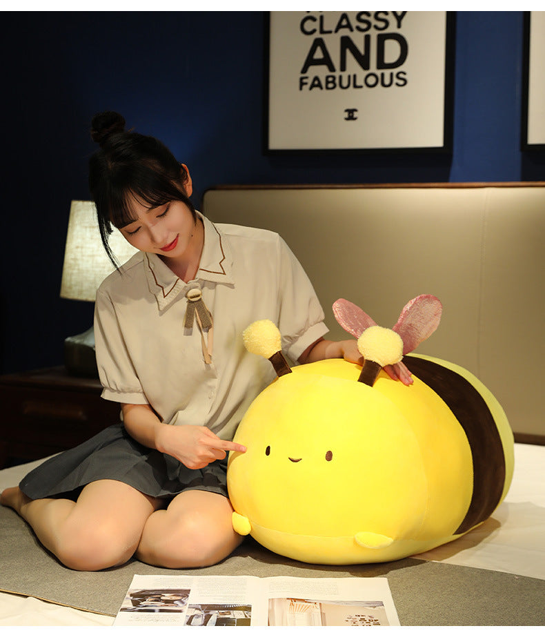 Little Bee Plush Toy Pillow – Super Soft Cuddly Cushion (35/50/70 cm)