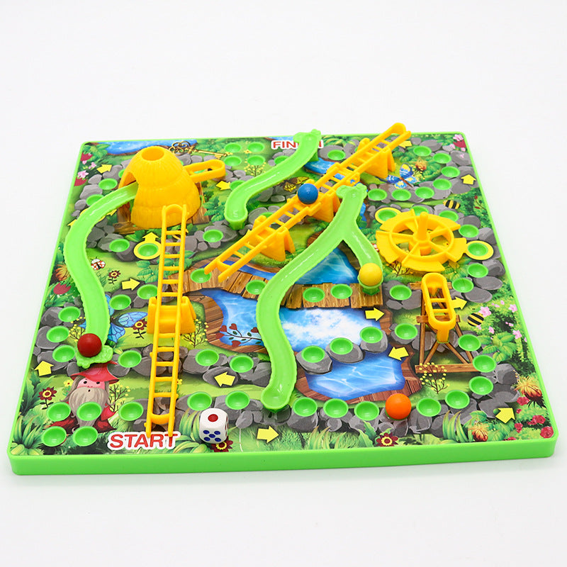 3D Snakes and Ladders - Family Board Game with Fun Obstacles