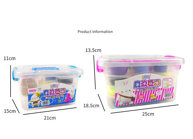 Children's 12-color 24-color Ultra-light Clay Colorful Mud Toys Suit