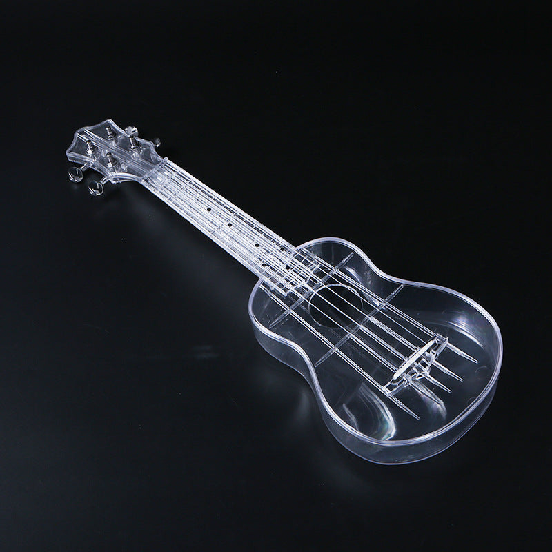 21-Inch Transparent Ukulele for Kids – Beginner Small Guitar