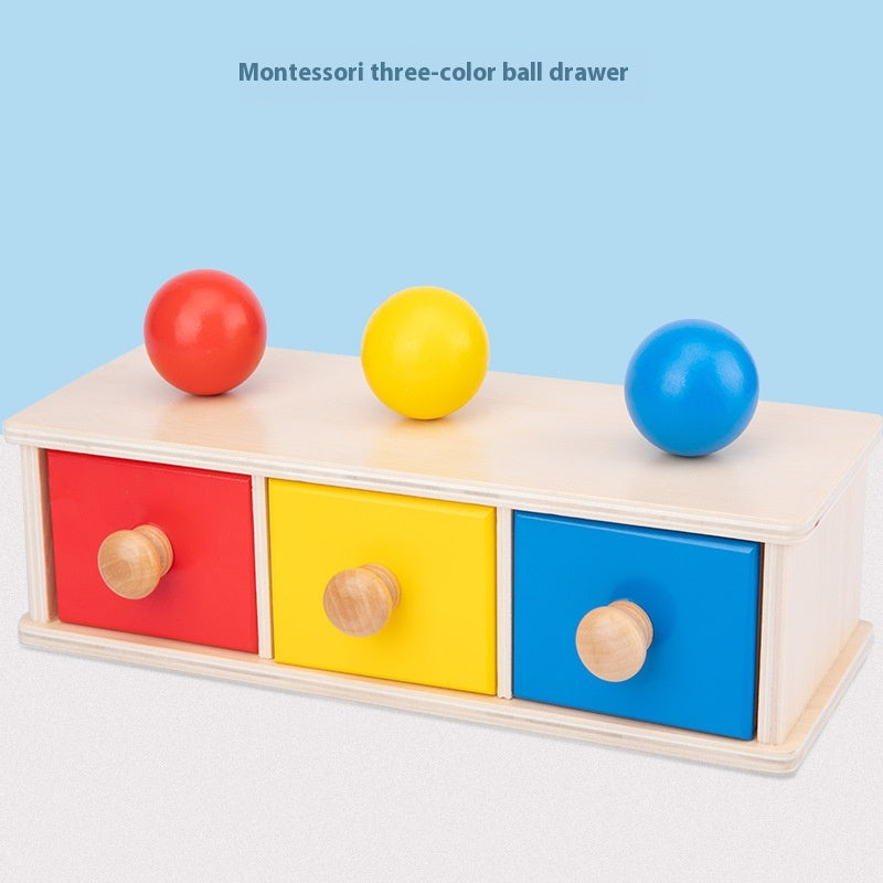 Early Education Montessori Coin Box Drawer Game for Babies