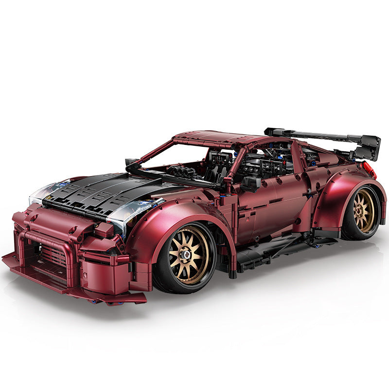 Red Turbo Sports Car Building Bricks Model, 2238 pcs
