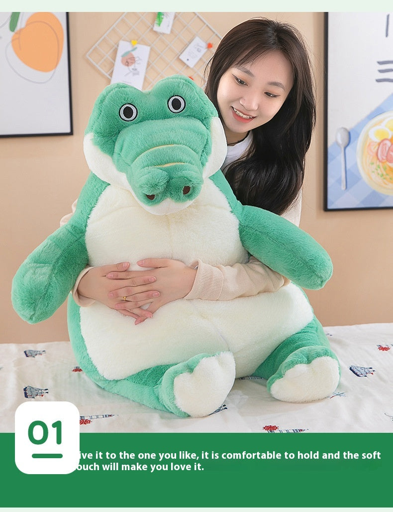 Lazy Crocodile Plush Pillow - Giant Huggable Toy (45/60/80/100 cm)