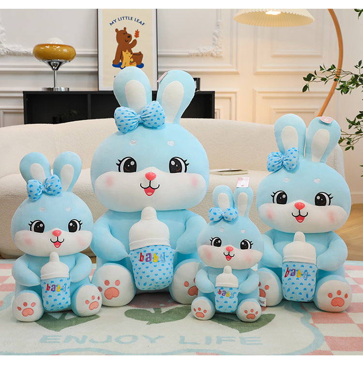 Milk Bottle Bunny Plush - Cute Gift in 45-85 cm Sizes