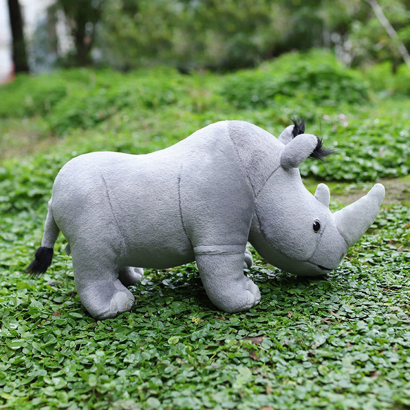 Rhino Plush Toy 35 cm Soft Safari Buddy