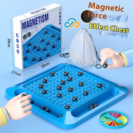 Magnetic Battle Board Game with Penalty Spinner for Kids & Family