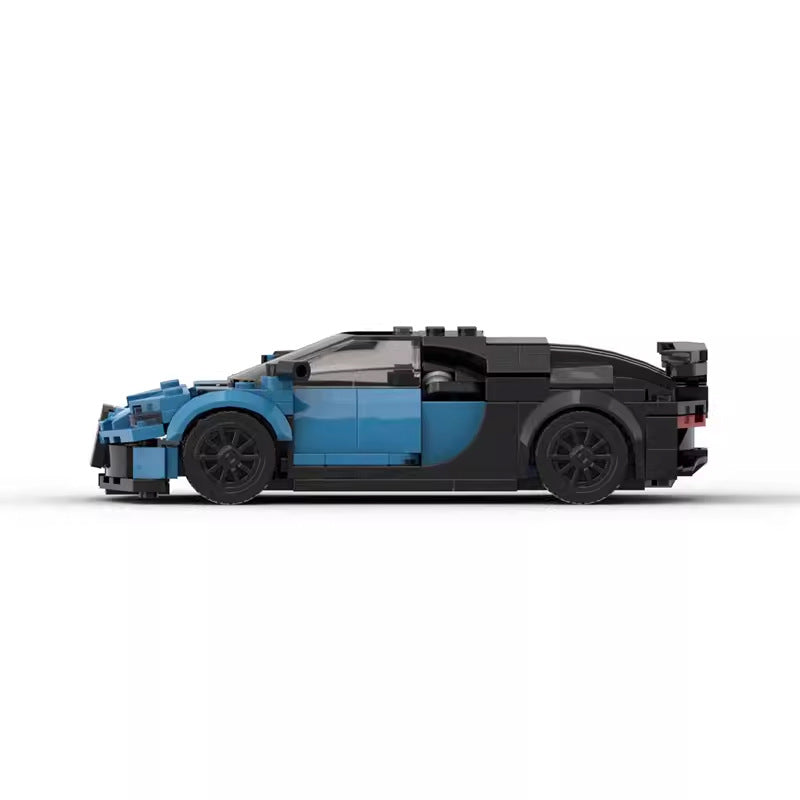 8-Stud Blue Hypercar Building Blocks Set (306 pcs)