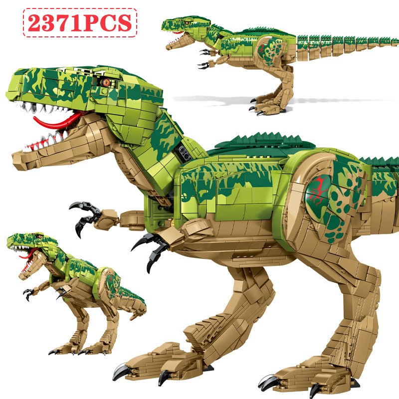 Jurassic T-Rex Building Bricks Model, 77.6 cm (Poseable)