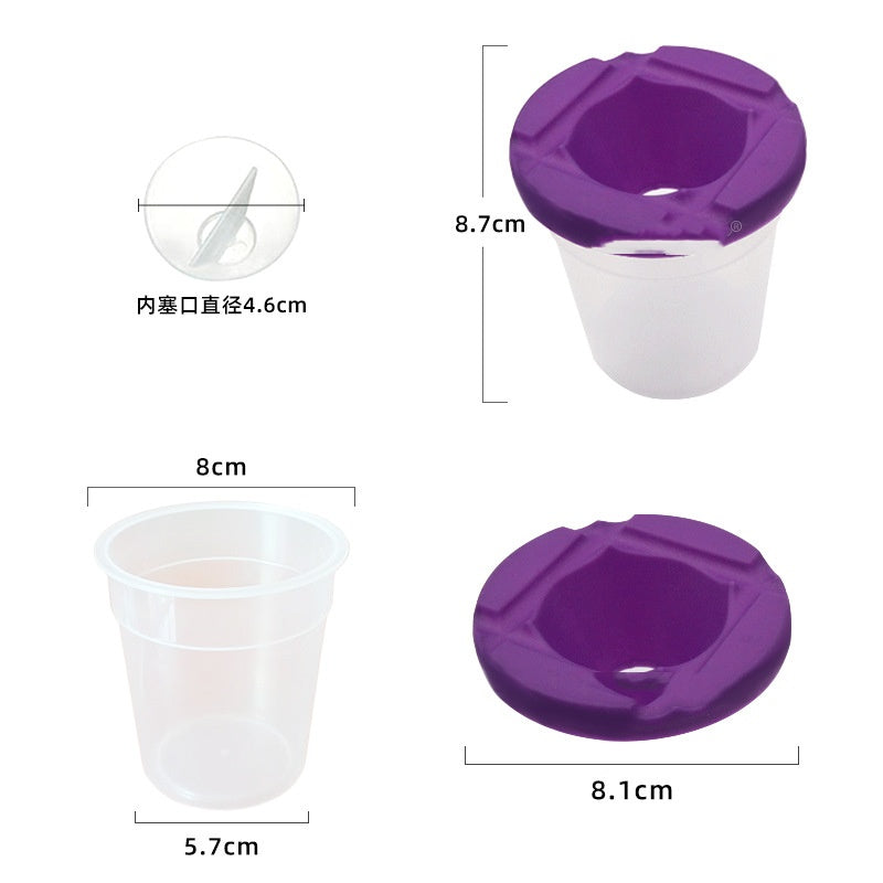 Anti-Spill Brush Cleaning Cup for Kids and Artists