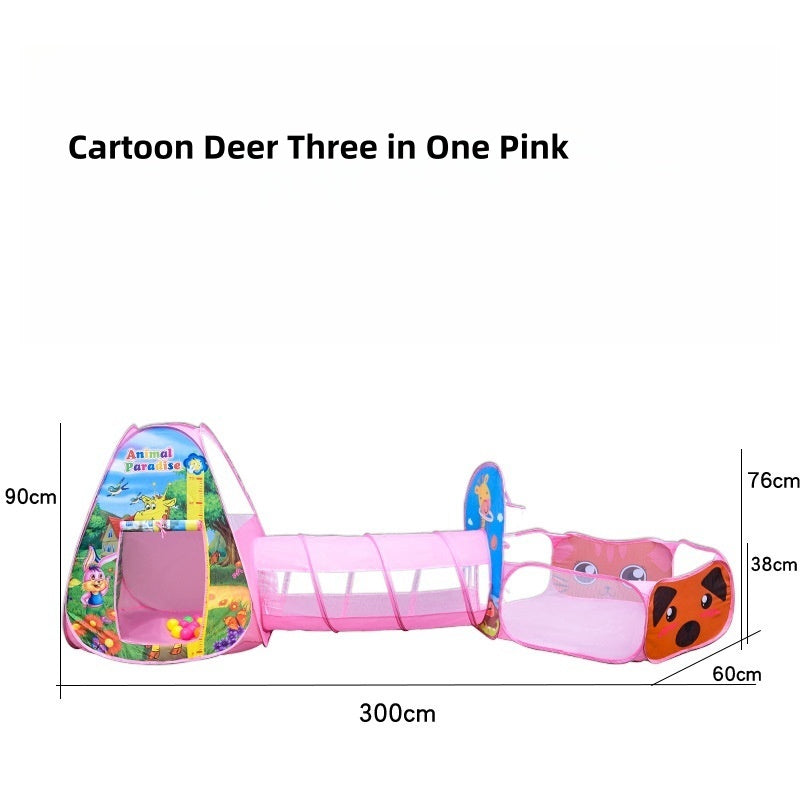 Underwater World 3-in-1 Kids Play Tent, Tunnel and Ball Pool