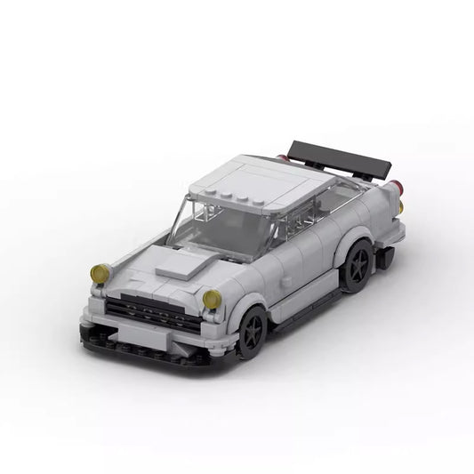 Retro Skyline-Style Coupe Building Blocks Car (363 pcs, 8-stud Class)