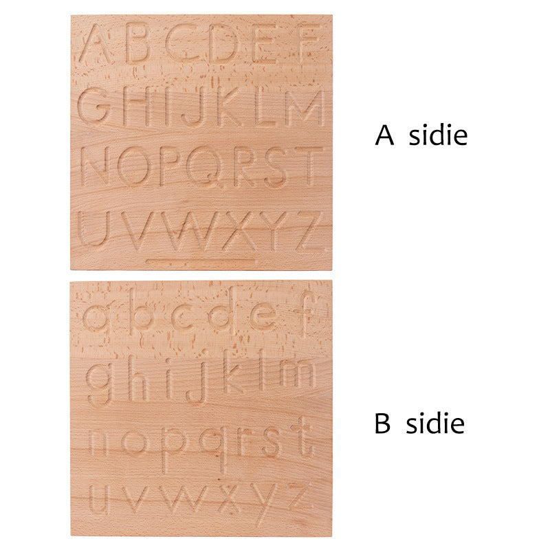 Montessori Wooden Alphabet Tracing Board (A–Z)