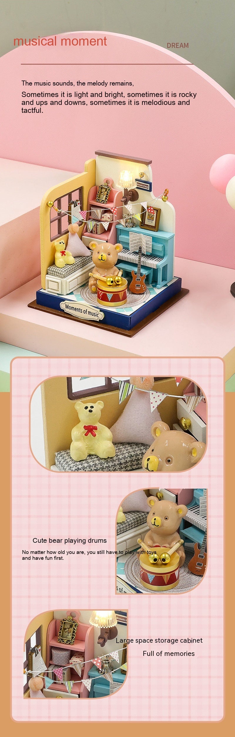 Hongda S230 Mini DIY House Kits: Coffee, Bedroom, Music & More