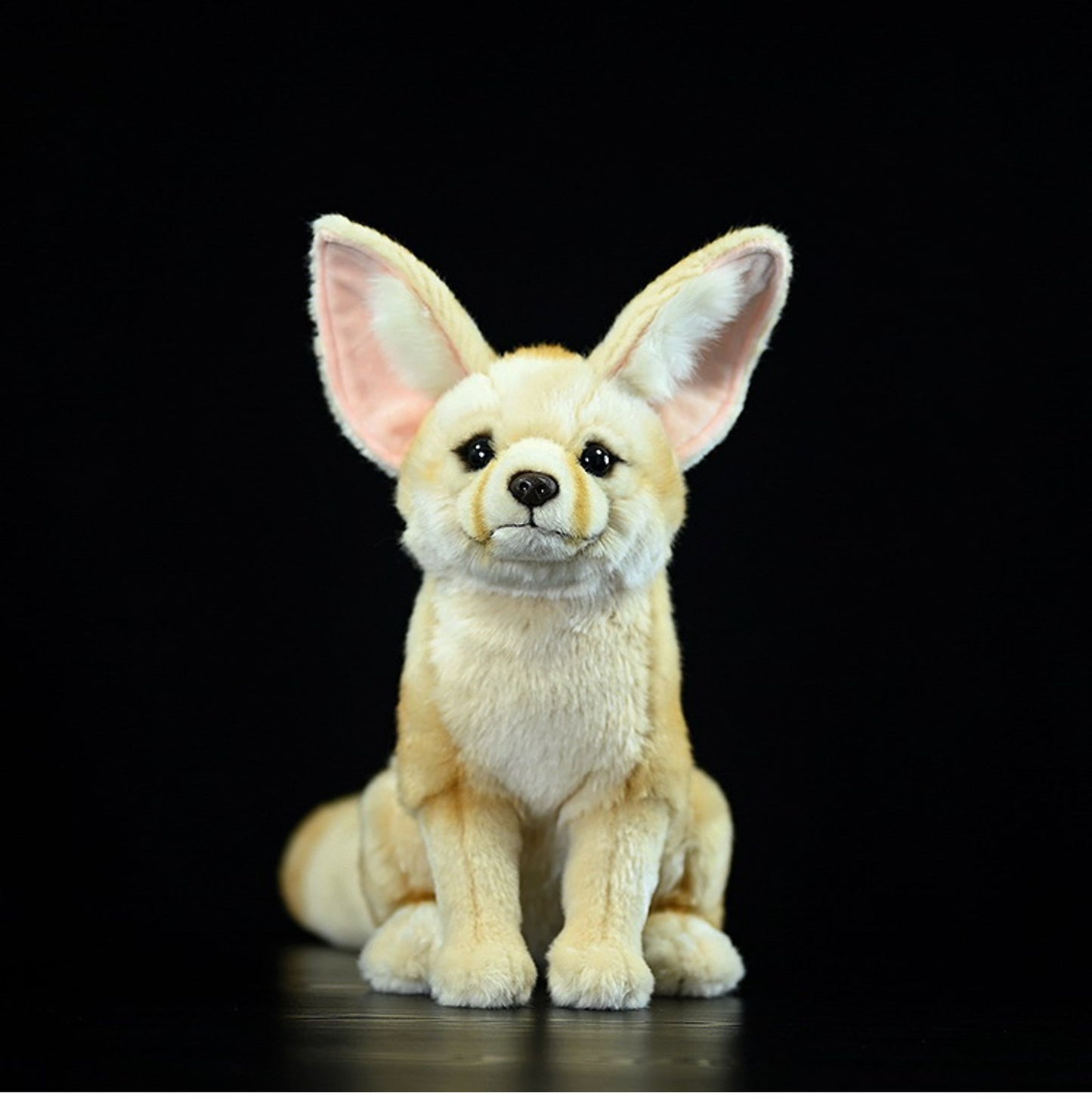 Realistic Wide-Eared Fox Plush Toy – 26 cm Lifelike Desert Fox