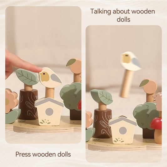 Wooden Forest Animal Pop-Up (Bounce) Matching Toy