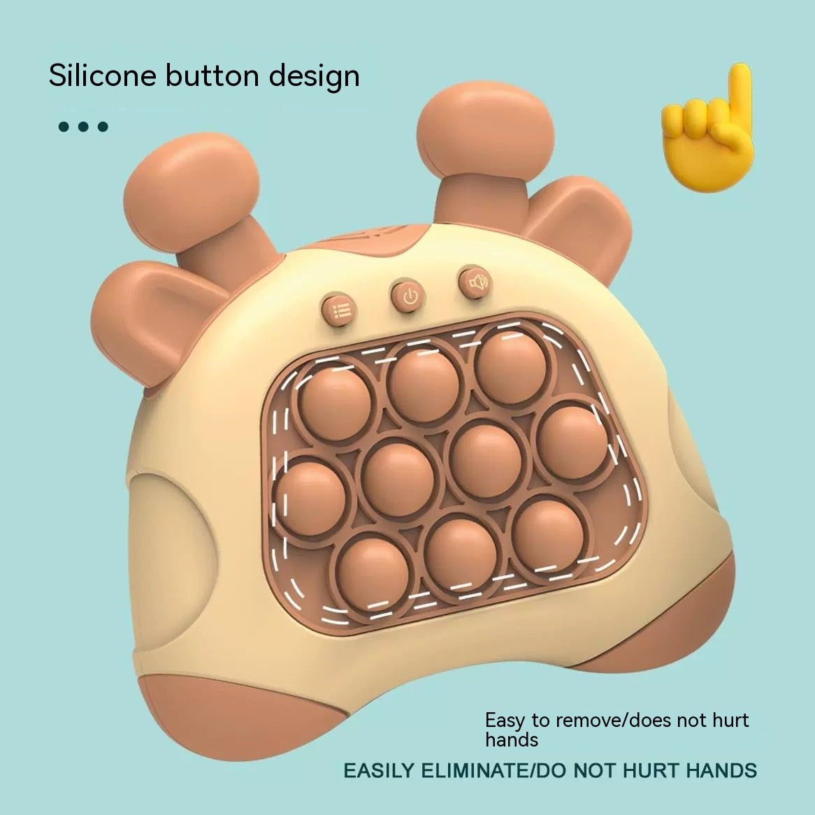 Fast Push Electronic Pop Game – Light-Up Handheld with 4 Modes