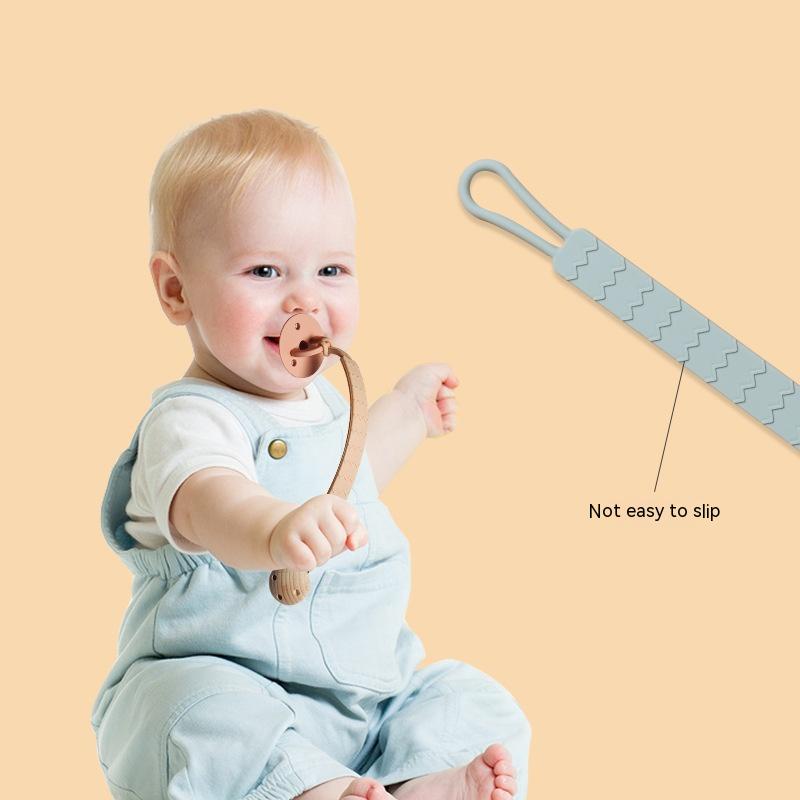 Silicone Wave Pacifier Clip & Teether Strap (3m+)