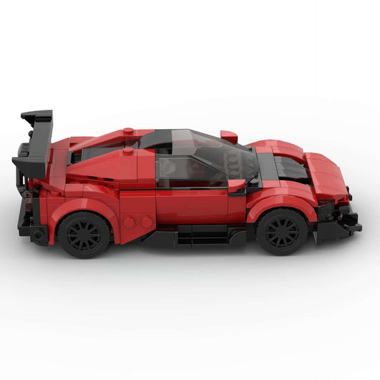 Red Track Racer Building Blocks, 288 pcs (16 × 7.3 × 4.8 cm)