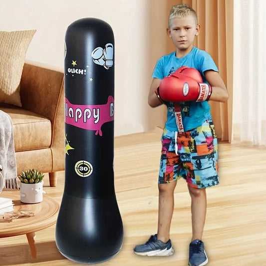 Inflatable Kids Boxing Column 120–123 cm, Water-Weighted Base (PVC)