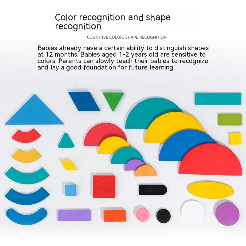 Shapes Puzzle Tin Set for Kids - Create With Color & Shape Cards