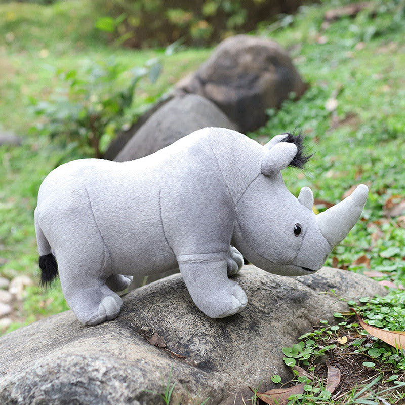 Rhino Plush Toy 35 cm Soft Safari Buddy