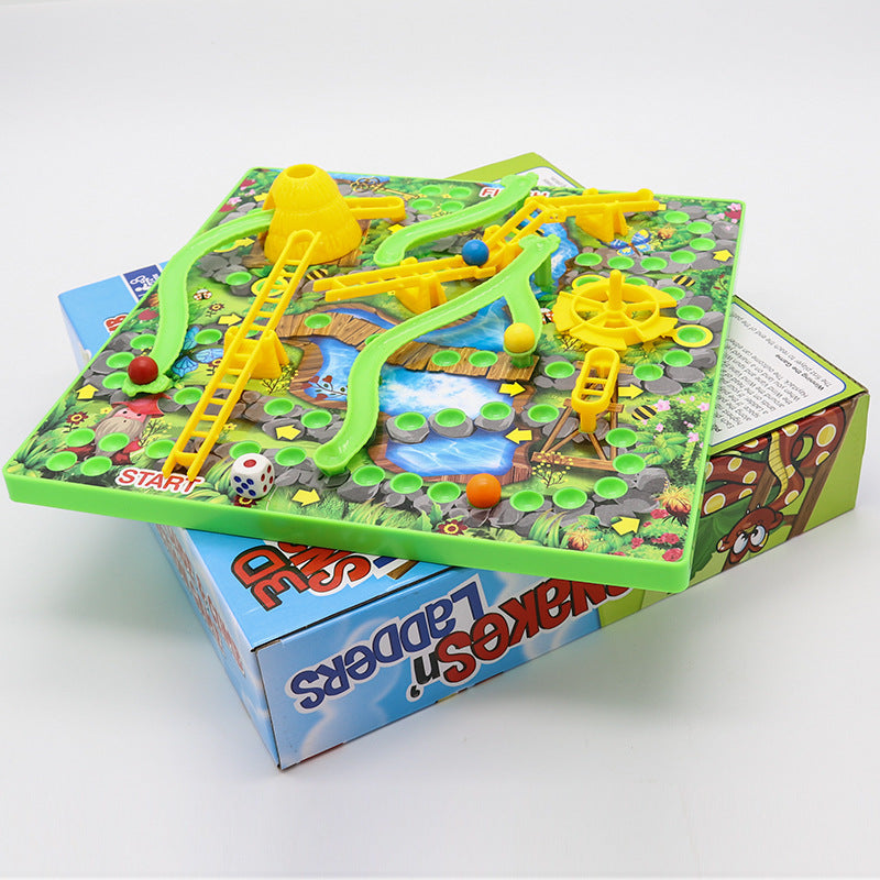 3D Snakes and Ladders - Family Board Game with Fun Obstacles